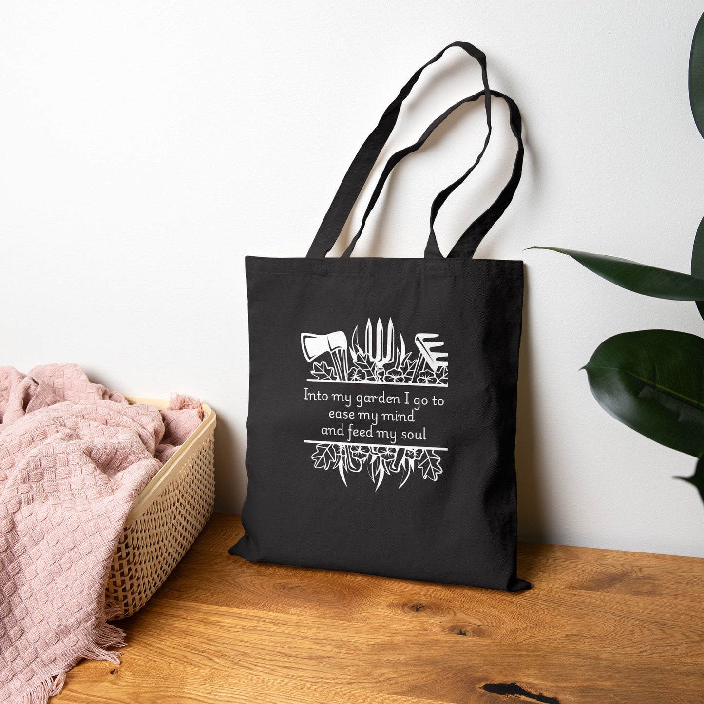 Into my Garden I go  -  Cotton Canvas Tote Bag