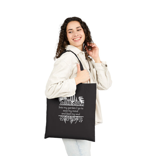 Into my Garden I go  -  Cotton Canvas Tote Bag