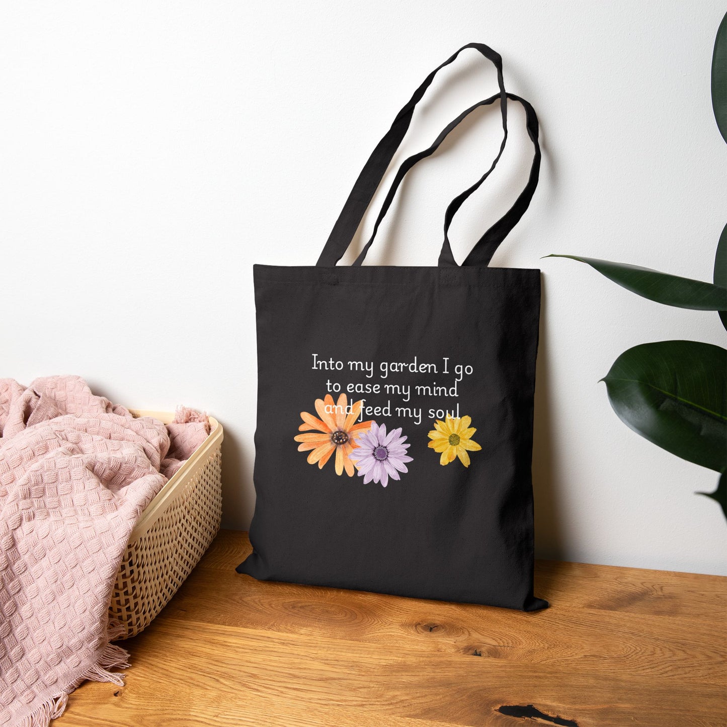 Into my Garden I go -  Cotton Canvas Tote Bag