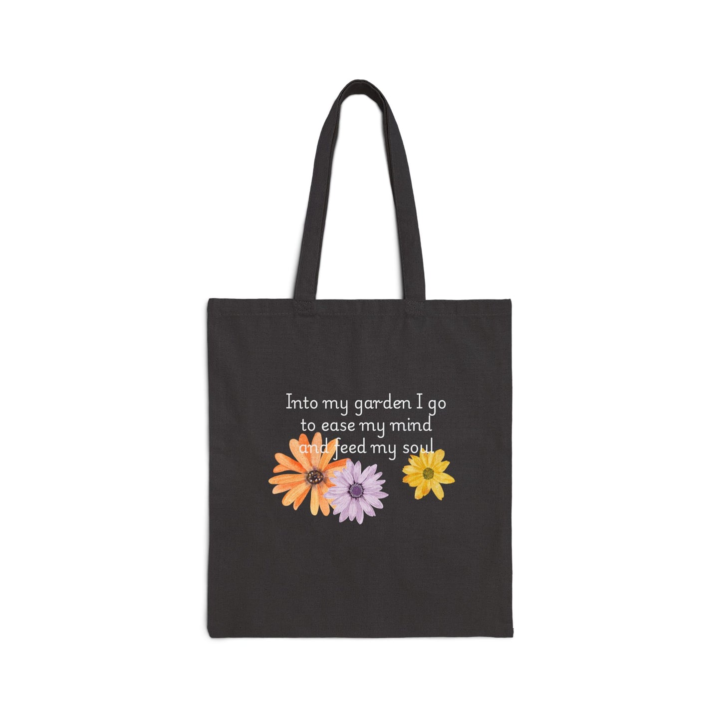 Into my Garden I go -  Cotton Canvas Tote Bag