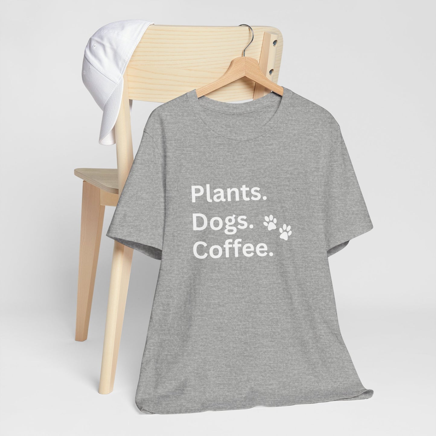 Plants, Dogs and Coffee - Unisex T-Shirt