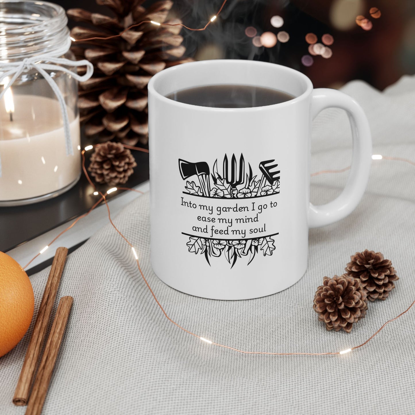 Into my Garden Tools Coffee Mug