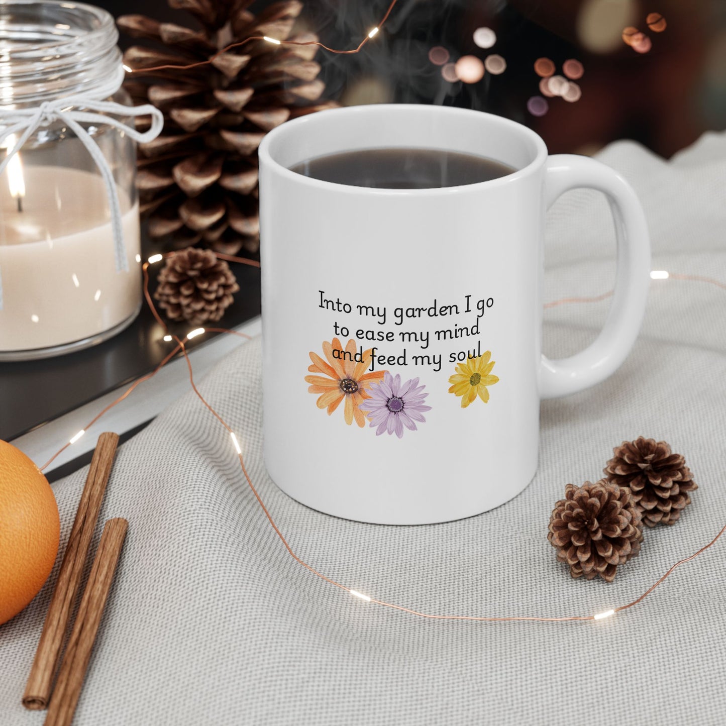 Into my Garden Floral Coffee Mug