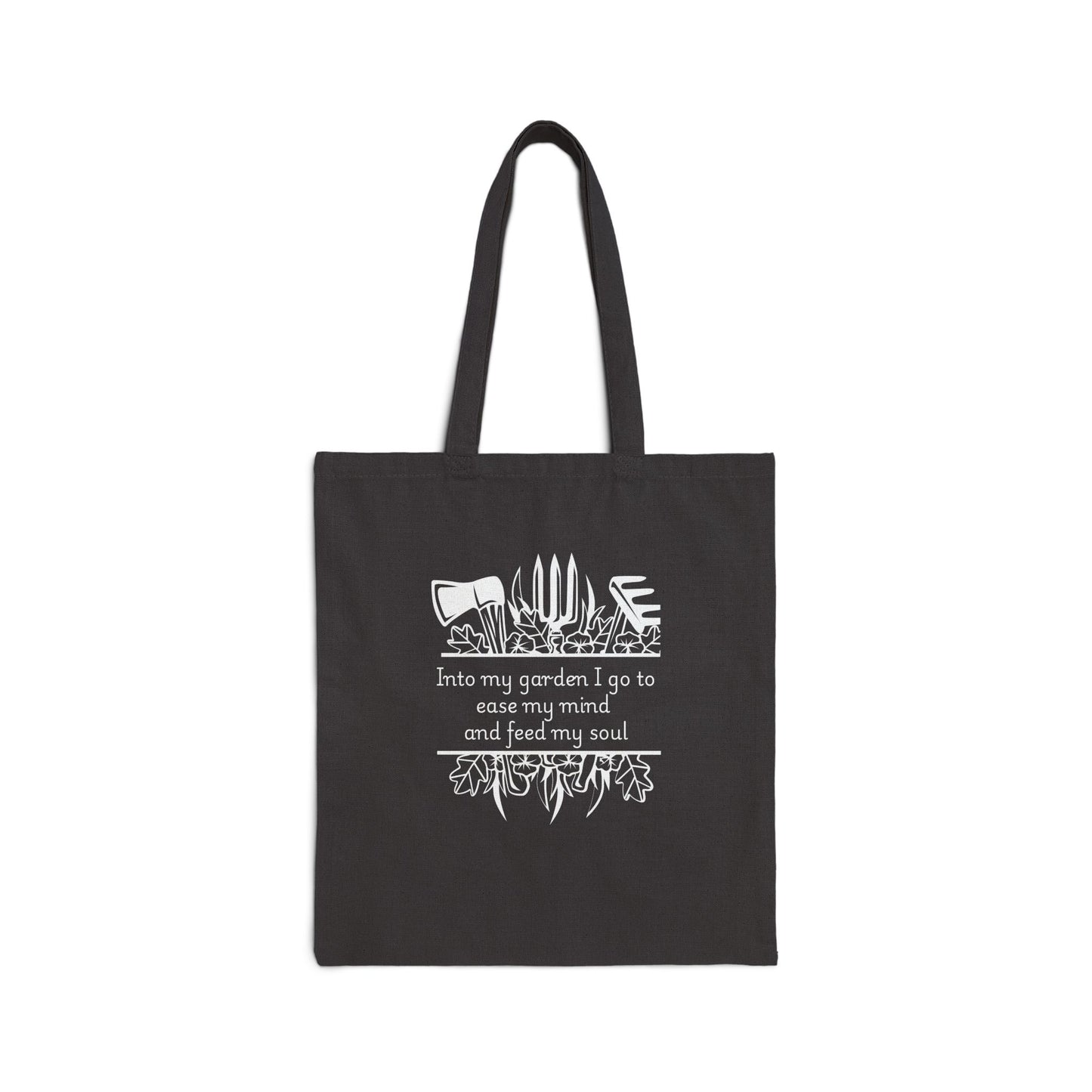 Into my Garden I go  -  Cotton Canvas Tote Bag