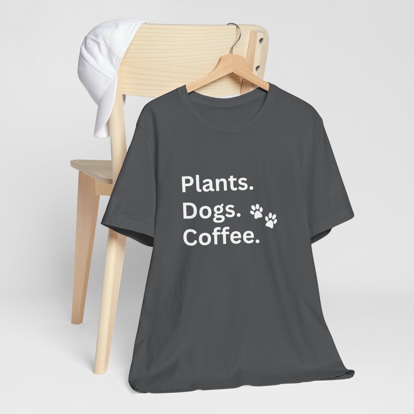 Plants, Dogs and Coffee - Unisex T-Shirt