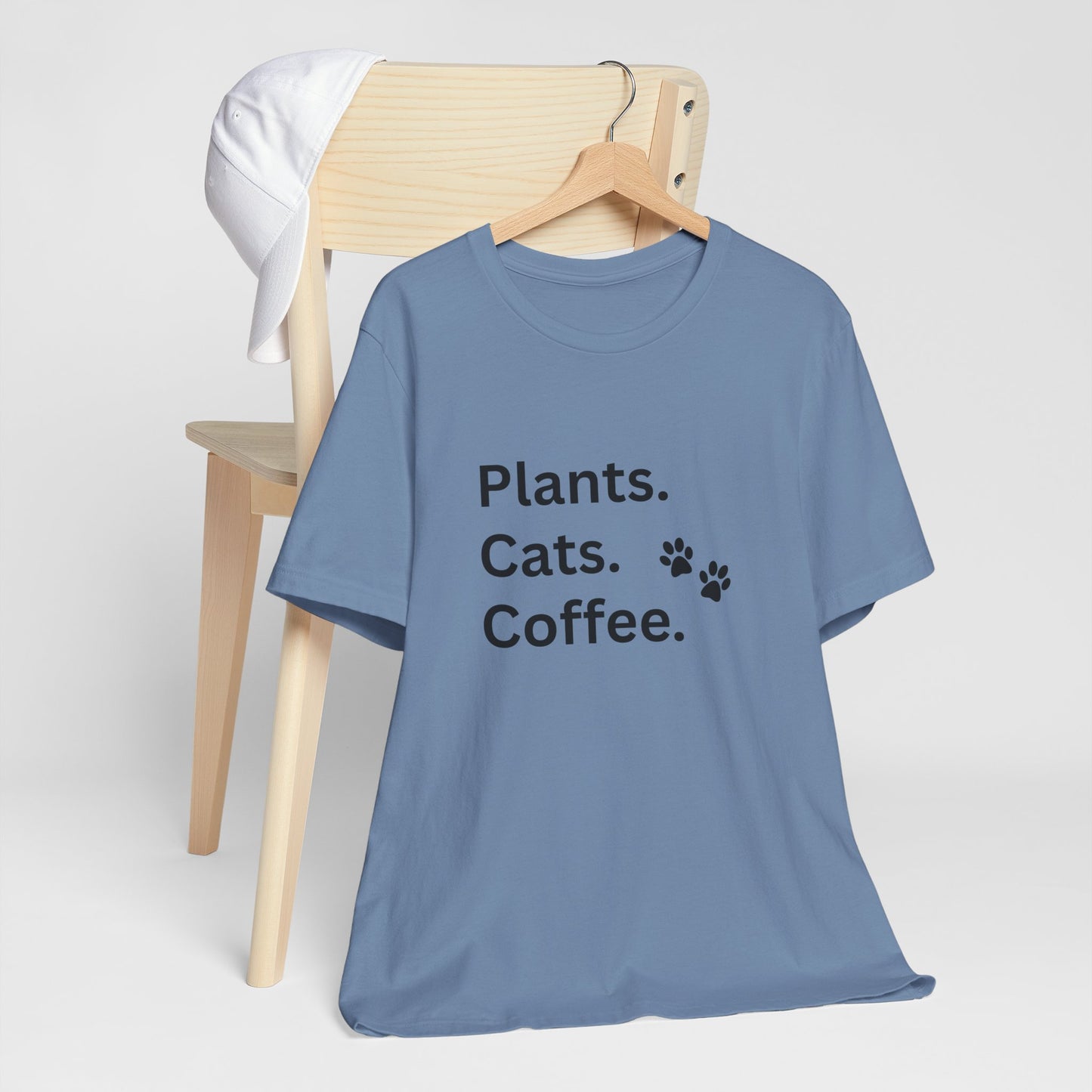 Plants,Cats and Coffee - Unisex T-Shirt